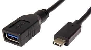 Roline USB 3.1 Gen 2 kabel USB C(M) - USB3.0 A(F), OTG