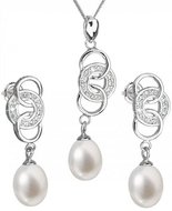 Evolution Group Souprava stříbrných šperků s pravými perlami 29036.1