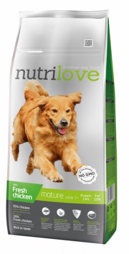 Nutrilove Dog Senior Fresh Chicken 12kg