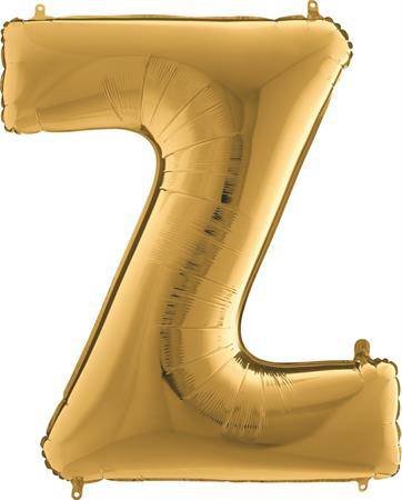 Balónek zlatý písmeno H 102 cm