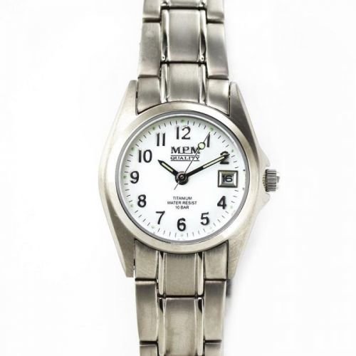 Stylové dámské titanové hodinky s datumem.0212 170600 W02M.10357.A