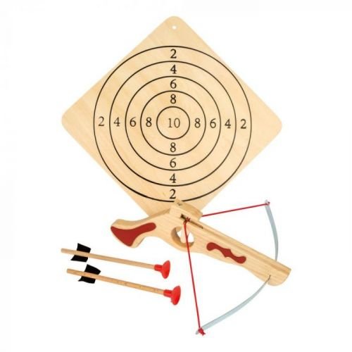 Dřevěná kuše se šípy a terčem Legler Crossbow
