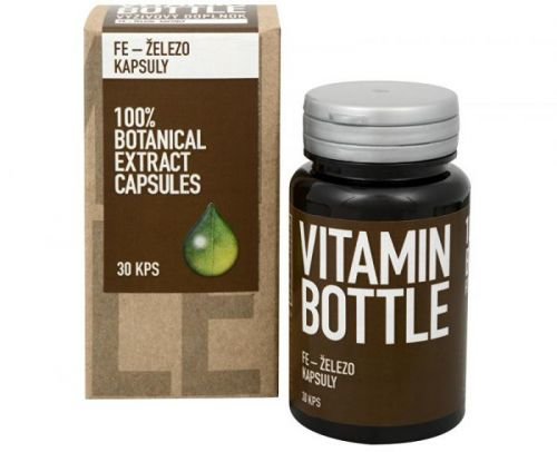 Vitamin-Bottle Fe – železo 30 kapslí - SLEVA - bez krabičky, poškozená etiketa