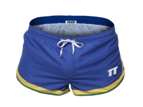 Pánské boxerkové plavky TQQT - Azur Blue Barva: Modrá, Velikost: M, Pro obvod pasu: Pro obvod pasu (73-82cm)