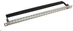 Solarix Univerzální modulární neosazený patch panel 24 portů nerez 0,5U SX24HDM-0-STP-SL-UNI (24200244)