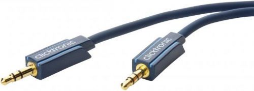 Jack audio kabel clicktronic 70476, 1 m, modrá
