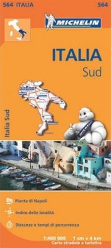 Italia Map Sud - 1:400 000 (564 Michelin) - neuveden