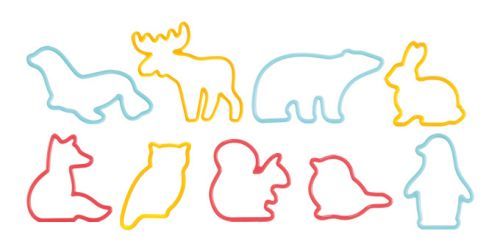 Vykrajovátka zvířátka DELÍCIA KIDS, 9 ks