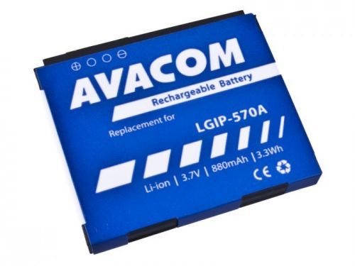 Náhradní baterie AVACOM Baterie do mobilu LG KP800 Li-Ion 3,7V 880mAh (náhrada LGIP-570A)