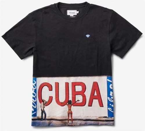 triko DIAMOND - Cuba Tee Black (BLK) velikost: S