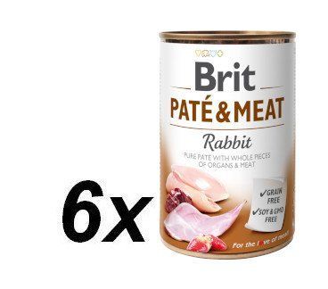 Brit Paté & Meat Rabbit 6x400g