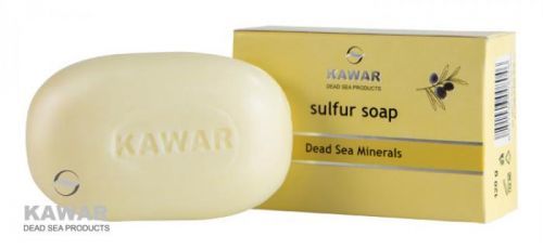 Kawar Sírové mýdlo s minerály z Mrtvého moře 120 g - SLEVA - poškozená krabička