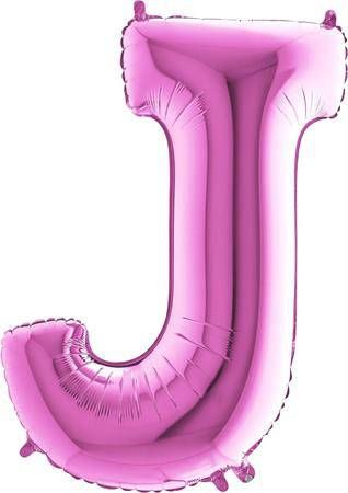 Balónek fóliový písmeno růžové J 102 cm