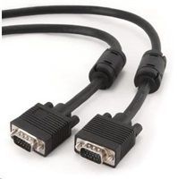 Kabel GEMBIRD přípojný k mon  15M/15M VGA 15m stíněný extra, ferrity BLACK