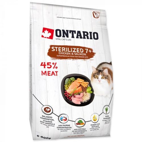 ONTARIO Cat Sterilised 7+ Senior 400g