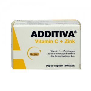 Additiva vitamín C + zinek cps 80