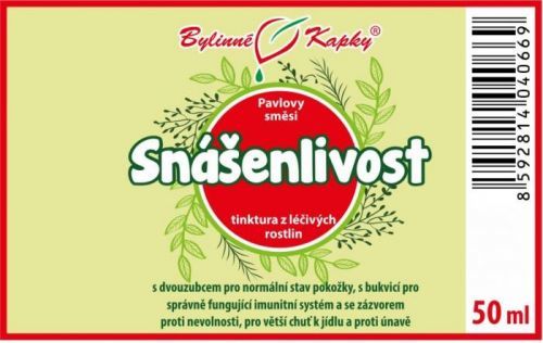 Snášenlivost - bylinné kapky (tinktura) 50 ml