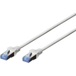 Síťový kabel RJ45 Digitus Professional DK-1532-100, CAT 5e, SF/UTP, 10 m, šedá