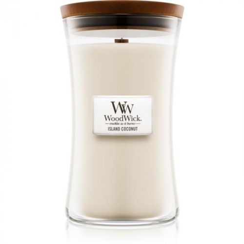 Woodwick Island Coconut vonná svíčka 85 g malá