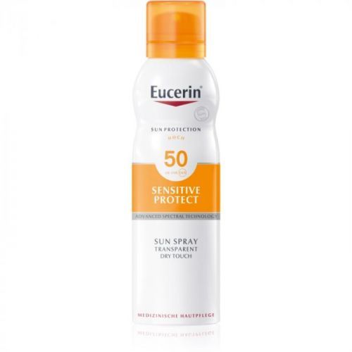 Eucerin Sun Sensitive Protect transparentní mlha na opalování SPF 50