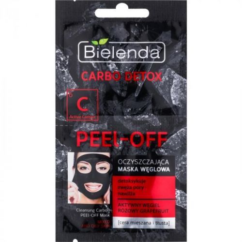Bielenda Carbo Detox Active Carbon slupovací pleťová maska s aktivním
