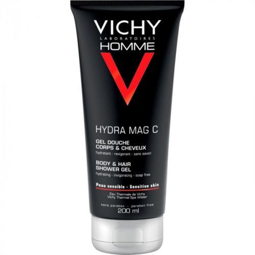 Vichy Homme Hydra-Mag C sprchový gel na tělo a vlasy