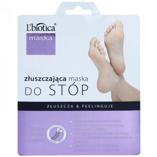 L'biotica Masks exfoliační ponožky pro zjemnění a hydrataci pokožky no
