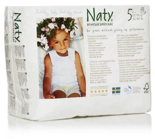 Naty Nature Babycare Jednorázové bio natahovací plenkové kalhotky Junior 12-18kg (velikost 5) 20ks