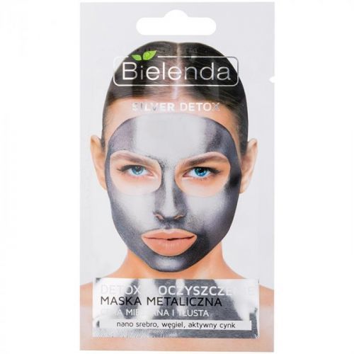 Bielenda Metallic Masks Silver Detox detoxikační a čisticí maska pro m