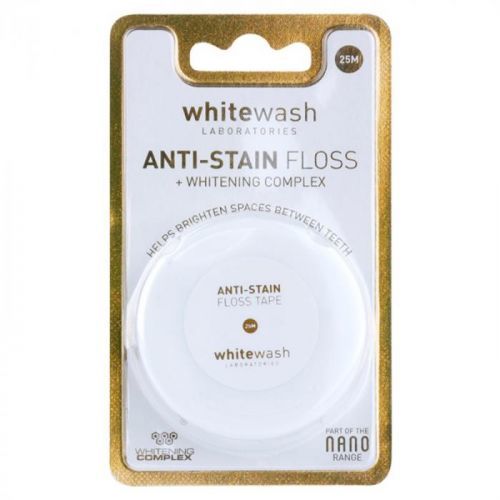 Whitewash Nano Anti-Stain dentální nit s bělicím účinkem