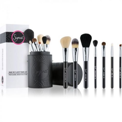 Sigma Beauty Travel Kit sada štětců s pouzdrem cestovní balení
