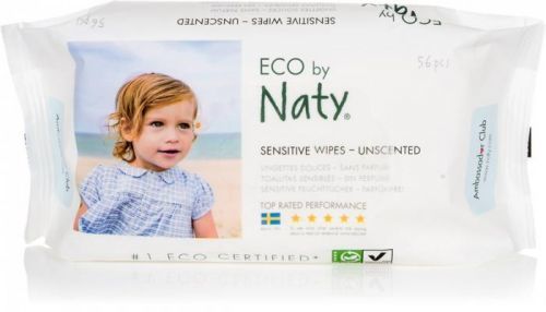 Naty Nature Babycare ECO vlhčené ubrousky bez vůně 56ks - pro citlivou pokožku