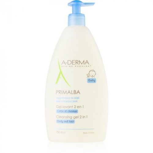 A-Derma Primalba Baby mycí gel na tělo a vlasy pro děti