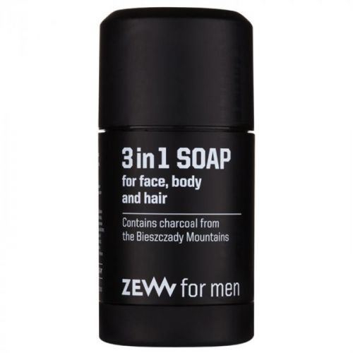 Zew For Men přírodní tuhé mýdlo na obličej, tělo a vlasy 3 v 1