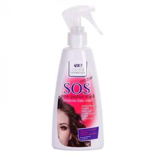 Bione Cosmetics SOS sprej pro zdravý růst vlasů od kořínků