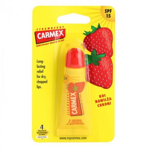 Carmex Strawberry balzám na rty v tubě SPF 15