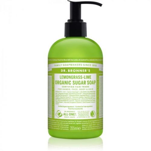 Dr. Bronner's Lemongrass & Lime tekuté mýdlo na tělo a vlasy