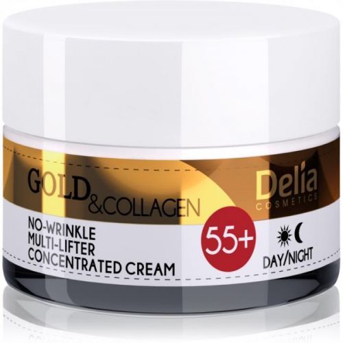 Delia Cosmetics Gold & Collagen 55+ protivráskový krém s liftingovým e