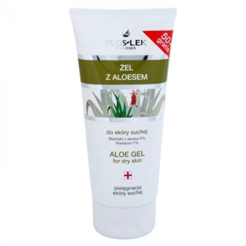 FlosLek Pharma Dry Skin Aloe Vera regenerační gel na obličej a dekolt