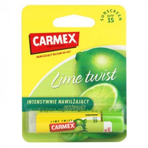Carmex Lime Twist hydratační balzám na rty v tyčince SPF 15