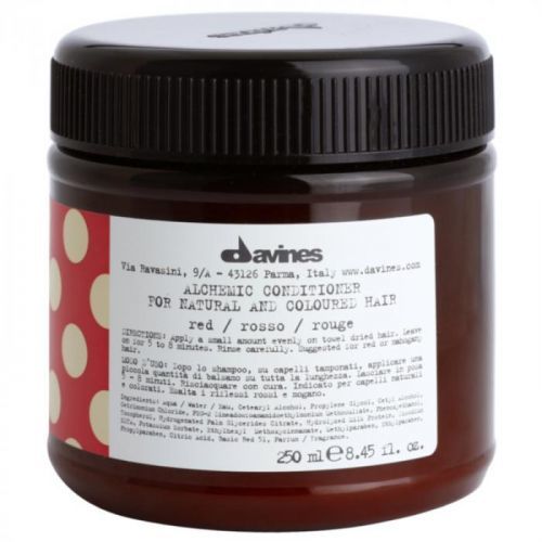 Davines Alchemic Red hydratační kondicionér pro zvýraznění barvy vlasů