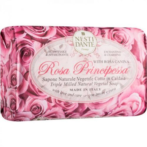 Nesti Dante Rose Principessa přírodní mýdlo