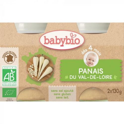 BABYBIO zeleninovýpříkrm pastinák 2x130 g