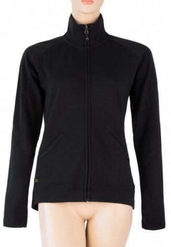 Sensor Merino Upper Dámská Mikina Celozip Černá L