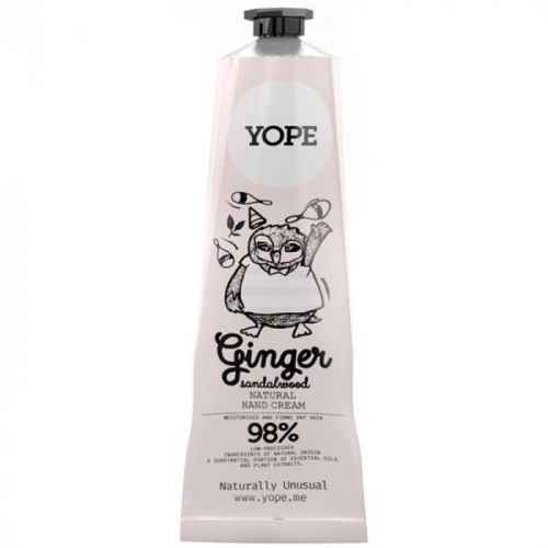 Yope Ginger & Sandalwood přírodní krém na ruce pro výživu a hydrataci