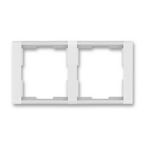 ABB Time dvojrámeček bílá/ledová bílá 3901F-A00120 01 vodorovný