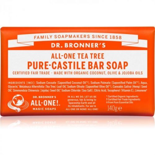 Dr. Bronner's Tea Tree tuhé mýdlo