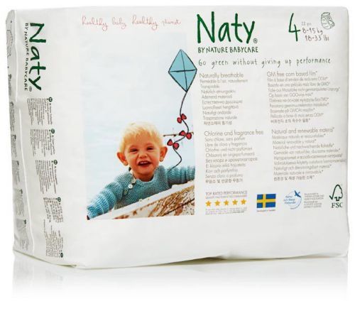 Naty Nature Babycare Jednorázové bio natahovací plenkové kalhotky Maxi 8-15kg (velikost 4) 22ks