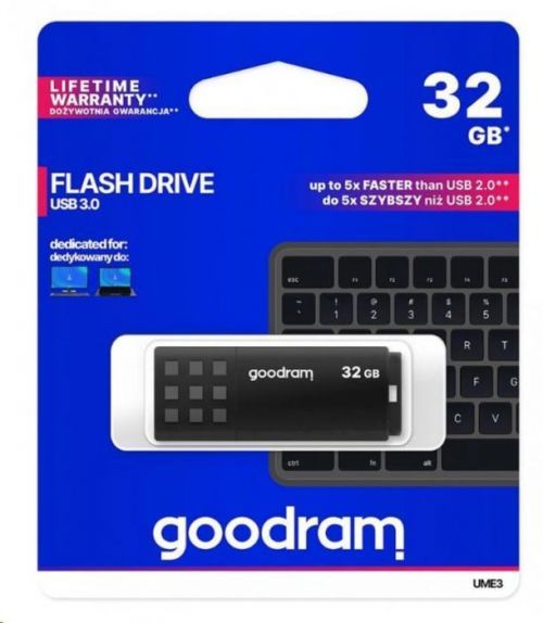 GoodRAM Flash Disk UME3 32GB USB 3.0 černá (UME3-0320K0R11)