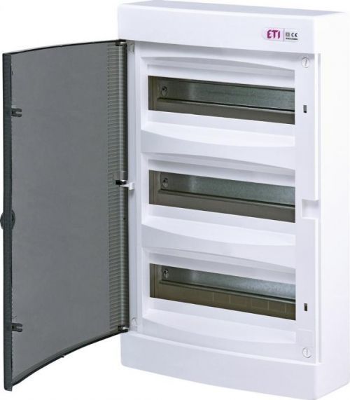 Rozvodnice nástěnná, 3 řady, 36 modulů ETI ECT36PT, plast